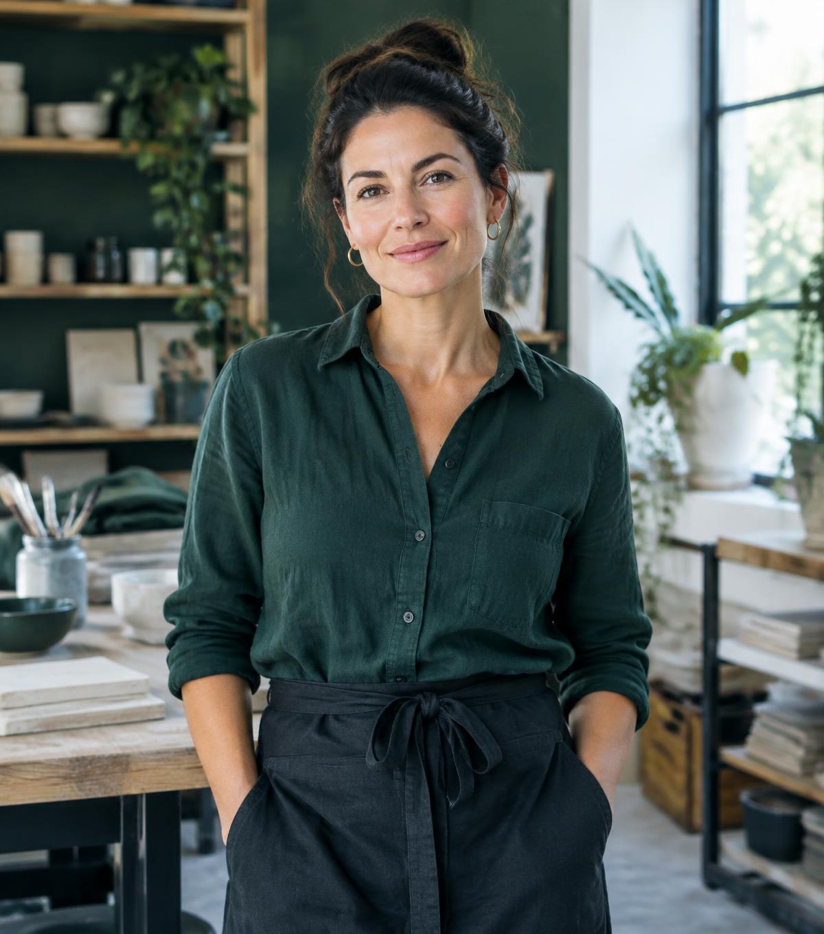 Business owner in her workshop